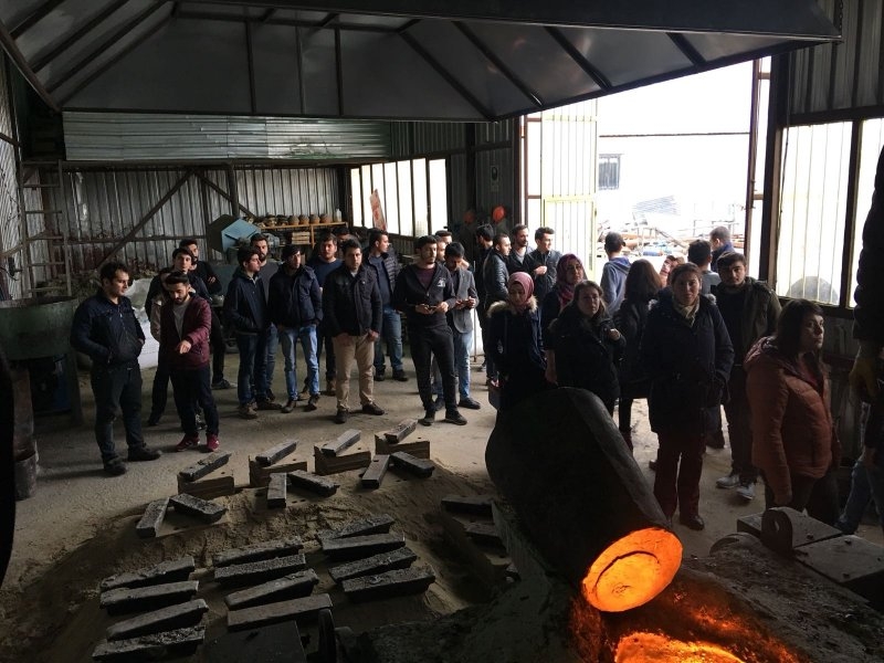 Nevşehir Üniversitesi Metalurji ve Malzeme Mühendisliği Bölümü Öğretim Üyeleri ve Öğrencileri Fabrikamızı Ziyaret ettiler
